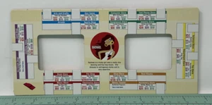 2004 Mall Madness Board Game Replacement Part DUAL SIDED SHOPPING LIST - RED - Picture 1 of 2