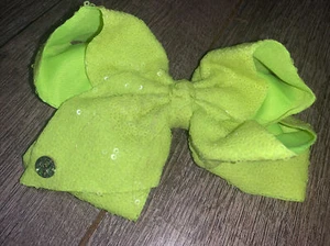 JoJo siwa neon Yellow sequin 80’s costume stranger things style guc - Picture 1 of 3