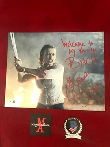 ¡FOTO FIRMADA 11x14 MONICA KEENA AUTOGRAFIADA! ¡FREDDY VS JASON! BECKETT CERTIFICADO DE AUTENTICIDAD HORROR - Imagen 1 de 2