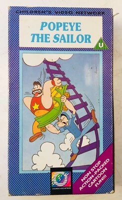 Popeye The Sailor VHS Video Card Case Children’s Video Network Rare - Image 1 of 4