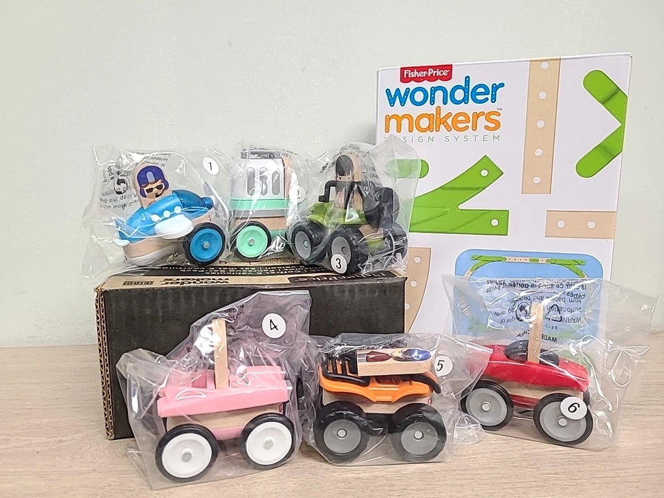 Fisher-Price Wonder Makers design system Track and Vehicle 6-Pack BUNDLE - Image 1 of 4