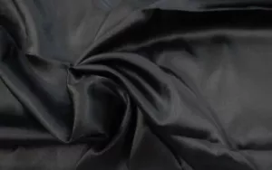 Discount Fabric Charmeuse Silky Bridal Satin Apparel Black CS03 - Picture 1 of 1