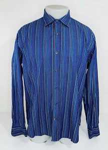 BUGATCHI - Striped Colorful Mens Lg. Shirt - Picture 1 of 7