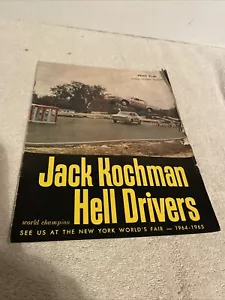 Jack Kochman Hell Drivers Official Souvenir Program 1963 1964? - Picture 1 of 8