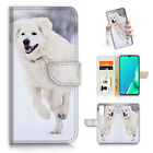( For Samsung A23 4G/5G ) Wallet Flip Case Cover AJ23107 Snow Samoyed Dog