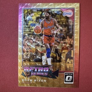 2017-18 Donruss Optic Gold Vinyl 1/1 Retro Series Norm Nixon Clippers Legend