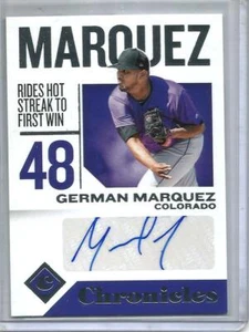 German Marquez 2018 Panini Chronicles Autograph - Picture 1 of 1