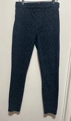 Spanx Leopard Print Look At Me Now Denim Leggings Blue Women’s Size M - Image 1 of 4