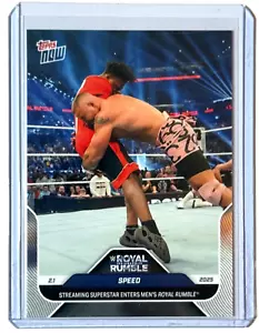IShowSpeed Speed 2025 Topps Now WWE #15SP Royal Rumble Short Print - QTY - Picture 1 of 2