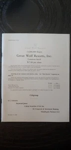 Great Wolf Resorts Inc. Endprospekt, 2004. IPO. Hotel. Wall Street Ephemera - Bild 1 von 8