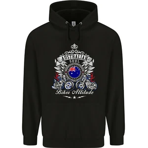 Australian Biker Australia Motorcycle Bike Childrens Kids Hoodie - Picture 1 of 3