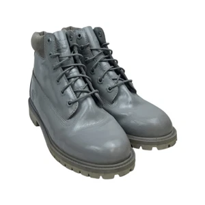 Timberland Girls leather Boots Grey Sz 5.5 - Picture 1 of 6