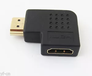 100x 19 pin HDMI maschio a femmina M/F angolo retto 90D convertitore adattatore placcato oro - Foto 1 di 5