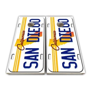 San Diego California Cornhole Wrap Cornhole Aufkleber - individuelles Nummernschild - Bild 1 von 1