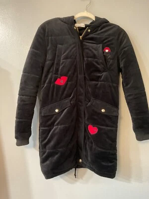 Sonia Rykiel девочек куртка размер 12y черный бархат - Изображение 1 из 4