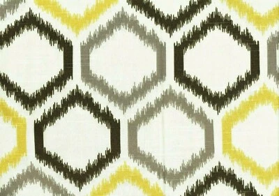 Estofamento cortina citrino tecido 5 jardas Robert Allen Dwell Studio treliça   - Imagem 1 de 2