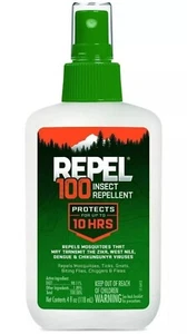 Repel 100 Insect Repellent, Pump Spray, 4-Fluid Ounces, 10-Hour Protection - Picture 1 of 5