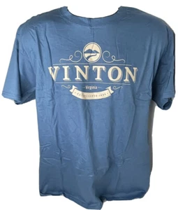 VINTON, VA 1884 BLUE T SHIRT WILLIAM BYRD HIGH SCHOOL REUNION FUNDRAISER, NEW - Picture 1 of 3