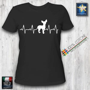 T-shirt donna chihuahua I Love Chihuahua lady slim fit idea regalo dog cane - Picture 1 of 4