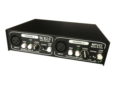 Rolls MP222 Two Channel Studio Microphone / Line Preamp (Hand built in the USA) - Image 1 of 3