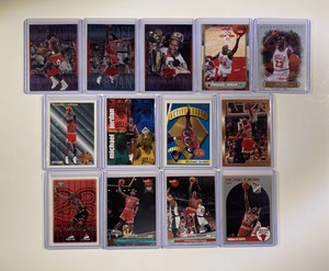 HUGE Michael Jordan LOT 25 Cards UD, Topps, Fleer, Flair, Hoops and Promo Cards