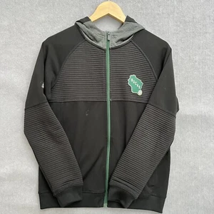 Adidas Boys L Milwaukee Bucks Hoodie Athletic NBA Black Giannis Full Zip - Picture 1 of 10