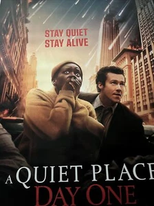 A QUIET PLACE DAY ONE Original Movie Poster 1st V2 on Ebay STAY QUIET STAY ALIVE - Picture 1 of 6