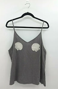 Camiseta sin mangas para mujer Victoria's Secret gris caracoles con correa de espagueti espalda abierta - Imagen 1 de 5