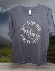 Bella Canvas T-Shirt Erwachsene Large blau Every Tribe Tongue Nation - Bild 1 von 5