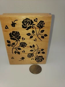 Great Impressions Rubber Stamps H87 Roses Flower Spring Bouquet - Picture 1 of 6