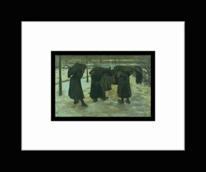 VINCENT VAN GOGH - Custom Framed 'MINERS' WIVES' Art Print - Picture 1 of 1