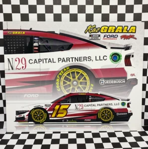 NASCAR 2024 Rick Ware Racing Kaz Grala N29 Capital Partners Mustang Hero Card - Foto 1 di 2