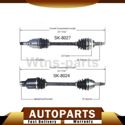 2X JUNTAS CV DELANTERAS TRAKMOTIVE EJES EJE EJES PARA SUZUKI ESTIMA 1999-2002 Foto 1 de 4