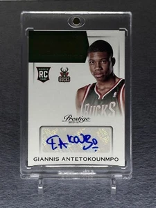 2013-14 Panini Prestige Giannis Antetokounmpo Autographed Rookie Card Bucks - Picture 1 of 2