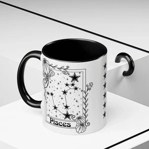 Pisces Constellation mug, Zodiac astrology coffee cup, Horoscope birthday gift - Picture 1 of 11
