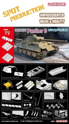 1:35 DRAGON Panther D W/Stadtgas Fuel Tanks Kit DR6881 - Photo 1/2
