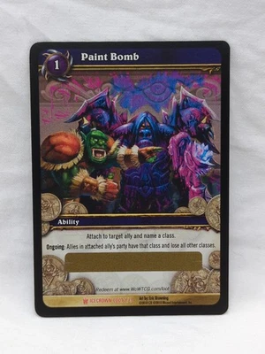 Wow Tcg Foil Paint Bomb Icecrown Loot Card 1/3 - Image 1 of 4