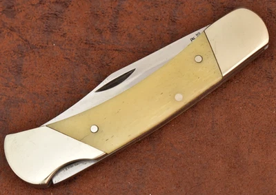 MOORE MAKER MATADOR ТЕХАС СДЕЛАНО В США ГЛАДКАЯ КОСТЬ СРЕДНИЙ ЗАМОК НОЖ (28941) - Изображение 1 из 4