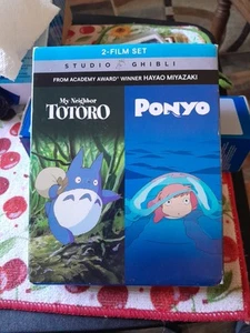 My Neighbor Totoro / Ponyo By STUDIO GHIBLU-2 FILMS: 2 Blu-Ray, Totoro DVD Gone - Picture 1 of 9