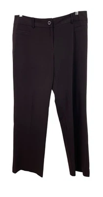 Pantalón Studio 1940 Mujer Talla 14 Marrón Sólido Pierna Ancha Foto 1 de 4