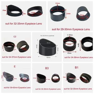 2 Stück Gummi Augenschutz Augenschutz Körbchen f biologisches Stereomikroskop Teleskop - Bild 1 von 16