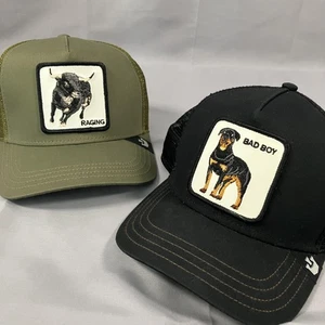 Goorin Bros Hat Cap Snap Back Trucker Patch Mesh Bad Boy Raging One Size Mens - Picture 1 of 21
