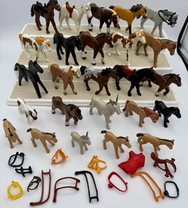 Playmobil Animal Horse Pony Donkey Equestrian Saddle Reigns Accessory Mixed Lot - Picture 1 of 9