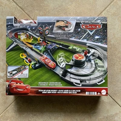 Disney Pixar Cars Piston Cup Action Speedway Playset w/ Lightning McQueen - Image 1 of 4