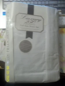 FIELDCREST CANNON~PURE WHITE LUXURY 250~4 PIECE FULL SHEET SET~NEW/PKG~VINTAGE - Picture 1 of 4