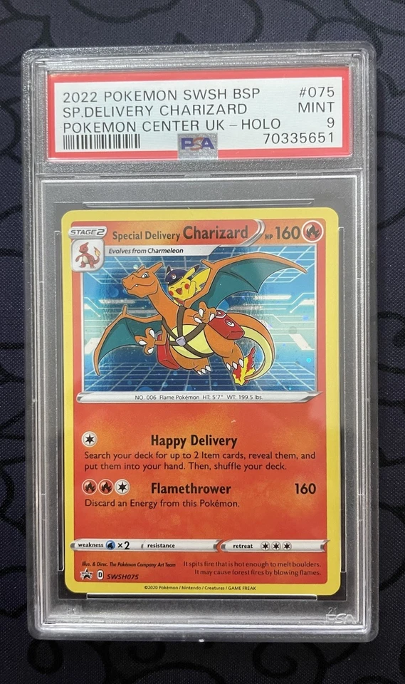 Pokemon TCG - Special Delivery Charizard Black Star Promo - SWSH075 PSA 9 - image 1 of 1