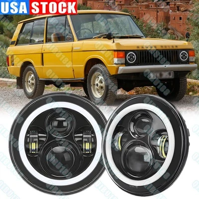 Faro halo LED DRL alto/bajo de 7 pulgadas clásico Land Rover Range Rover 1970-1995 Foto 1 de 4