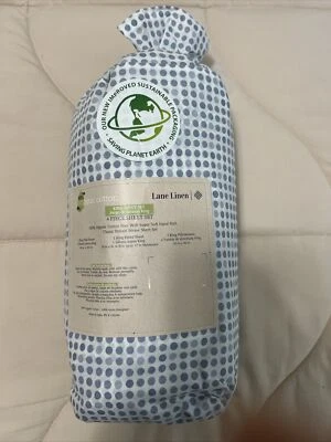 Conjunto de lençóis King LANE LINEN 100% algodão orgânico 4 peças puro percal - Imagem 1 de 4