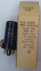 6AC7A NOS Vakuumröhre USN RCA Pentode (robust 6AC7) - Bild 1 von 1