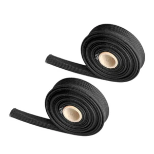 2xHeat Fiberglass Shield Sleeve Adjustable Hose Heat Spark Plug Wire 10FT-1/2" - Bild 1 von 4